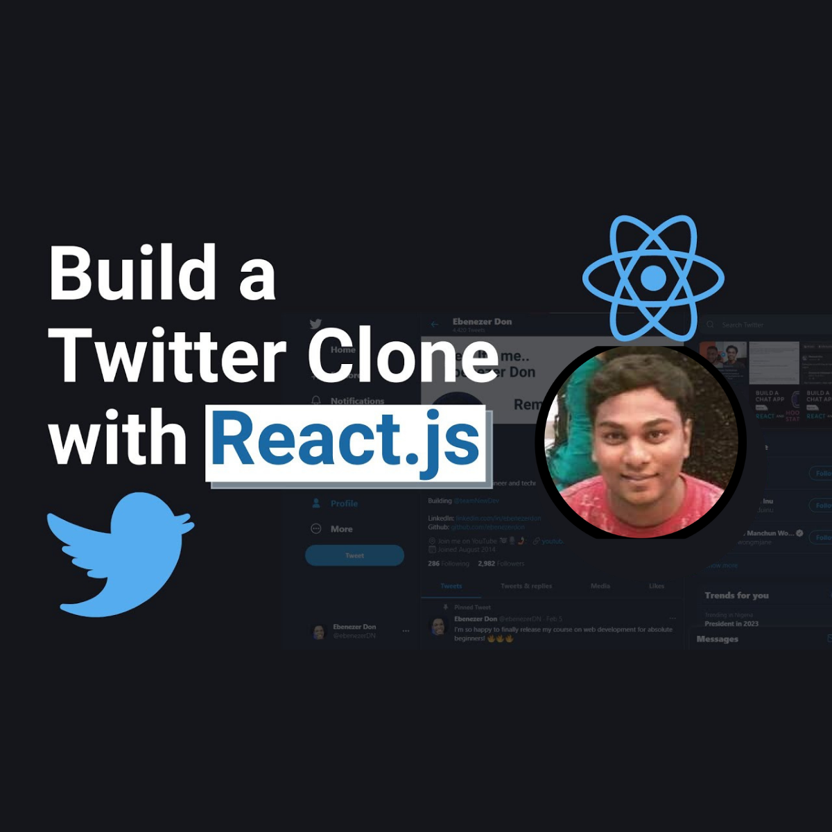 Build a Twitter UI Clone using React JS