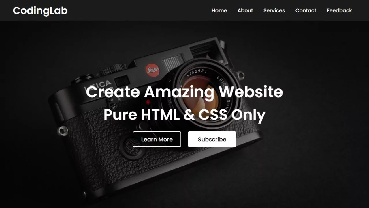 Build your website - HTML and CSS